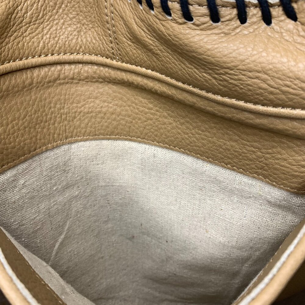 MUXO Large Tan Leather Shoulder Bag - Picture 16 of 17